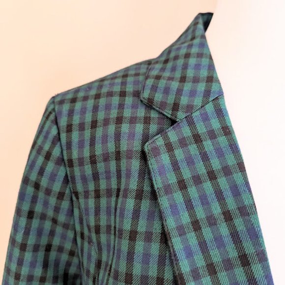 Draper James Checkerboard Blazer Size 2 Preppy Business - Picture 6 of 13